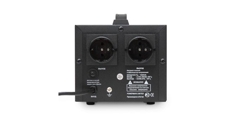 Стабилизатор напряжения POWERMAN AVS 1000D black