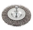 Кордщетка KWB плоская 75мм для дрели гофрированная сталь (6073-30)