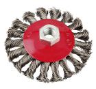 Изображение товара Кордщетка KWB 100мм для УШМ витая сталь модель 7193-30