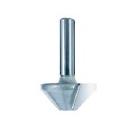 Изображение товара Фреза ИНТЕРСКОЛ кромочная конусная Ф 25.4мм S 8мм I 45мм