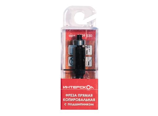 Изображение товара Фреза ИНТЕРСКОЛ 2009-030 прямая копировальная с подшипником 12.7х25.4мм