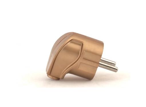 Изображение товара Вилка ELECTRALINE 55025 евровилка с заземлением золотая 16А 230В