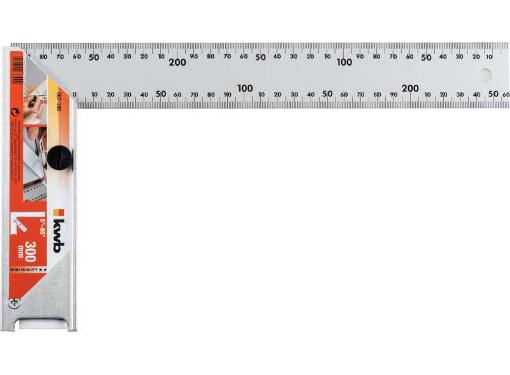 Изображение товара Угольник KWB 067-300 профессиональный 300 мм для точных измерений