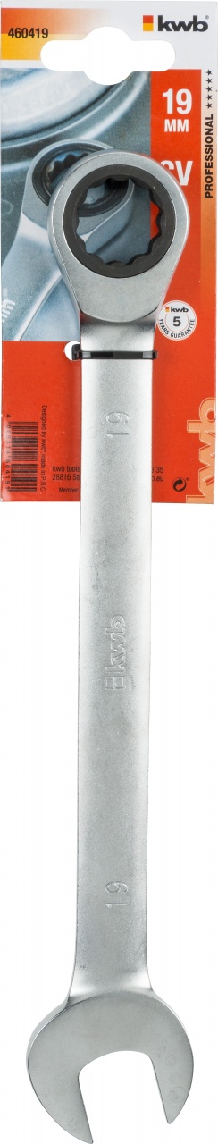 

Ключ гаечный с трещоткой Kwb 4604-19, 4604-19