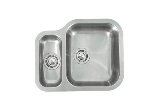 Изображение товара Кухонная мойка из нержавеющей стали REGINOX Alaska U left LUX OKG двухчашечная