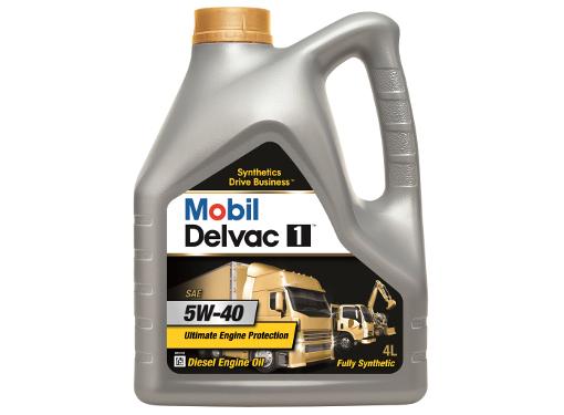 Изображение товара Масло моторное MOBIL Delvac 1 5W-40 синтетика 4л для дизельных и бензиновых двигателей