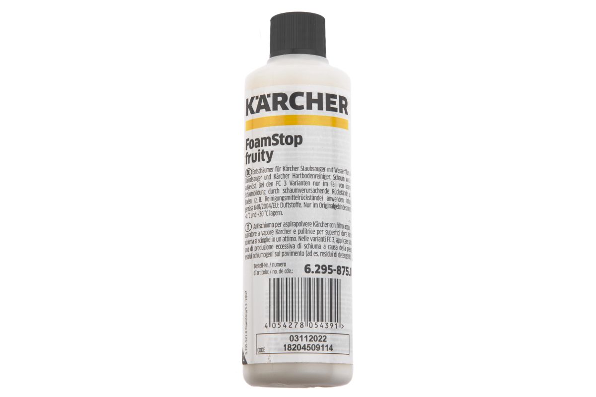 Русский 6 295. +Пеногаситель +RM +FOAMSTOP +Fruity +125мл +Karcher купить. +Пеногаситель +Karcher +6.295-609 купить.