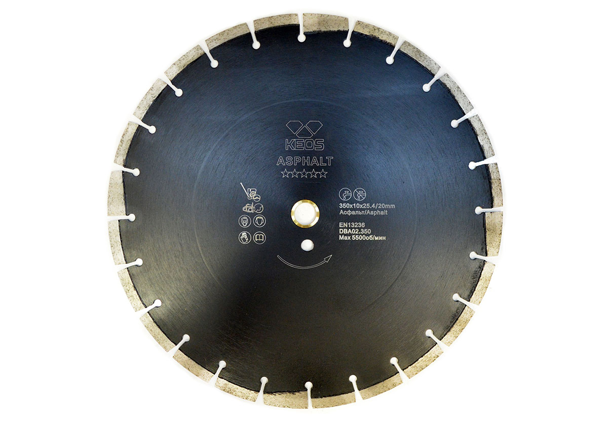 

Круг алмазный Keos (dba02.400) Ф400х25.4мм по асфальту, (dba02.400) Ф400х25.4мм по асфальту