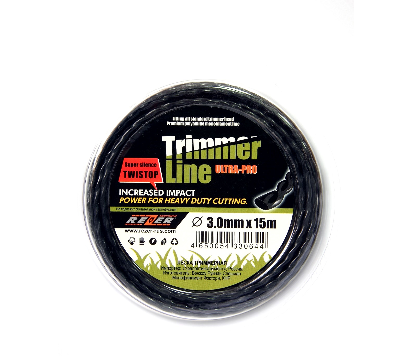 

Леска для триммеров Rezer Ultra-pro «twistop»