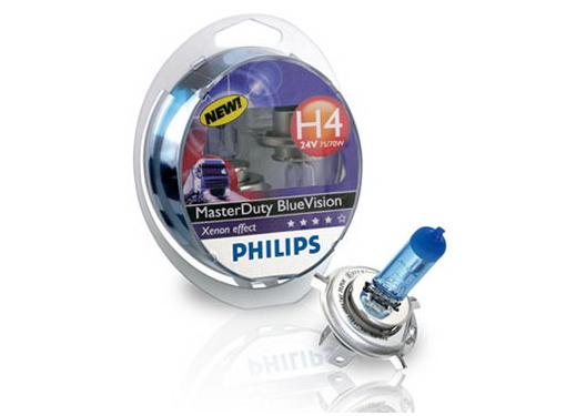 Изображение товара Автолампа PHILIPS P-13342MDBV2 H4 75Вт 24В BlueVision 2 шт