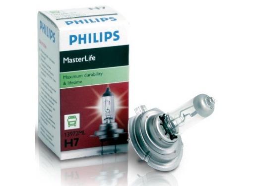 Изображение товара Автолампа PHILIPS P-13972ML H7 70 Вт 24 В MASTER LIFE вибростойкая