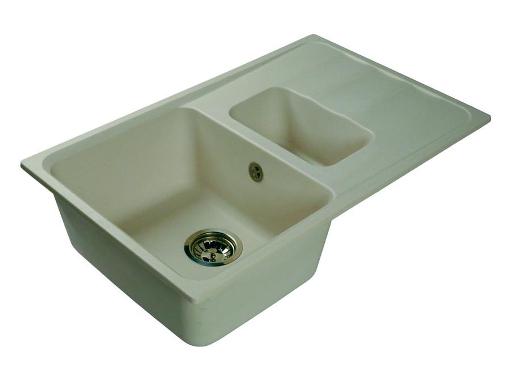 Изображение товара Кухонная мойка HARTE H-6078 белая с двумя чашами для современной кухни