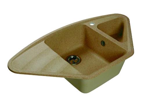 Изображение товара Мойка кухонная HARTE H-8095 песочный 950х500 мм двухчашевая