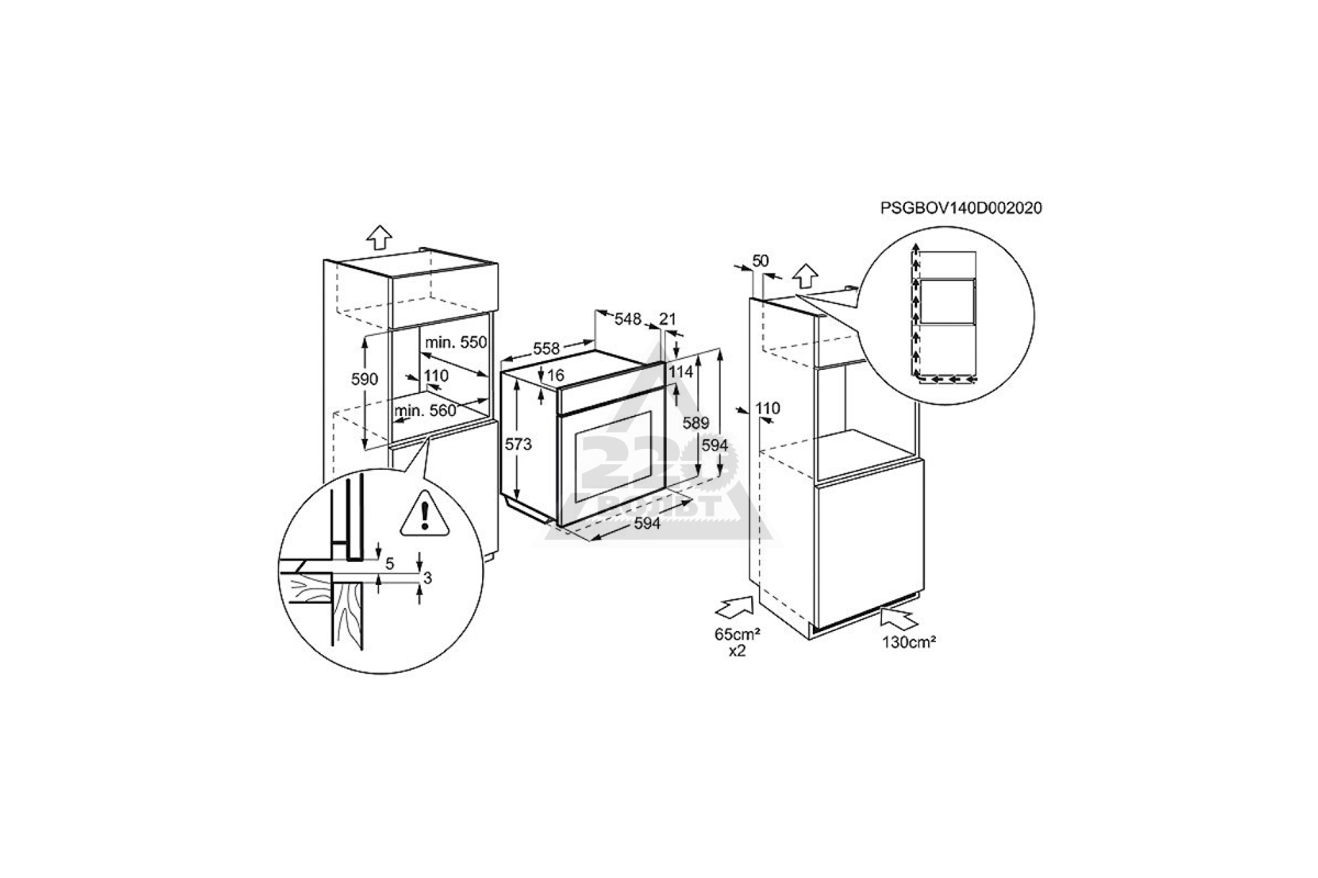 Газовый духовой шкаф Electrolux EOG 91402 AX