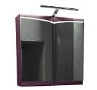 Шкаф с зеркалом EDELFORM Конкорд 65 махагон