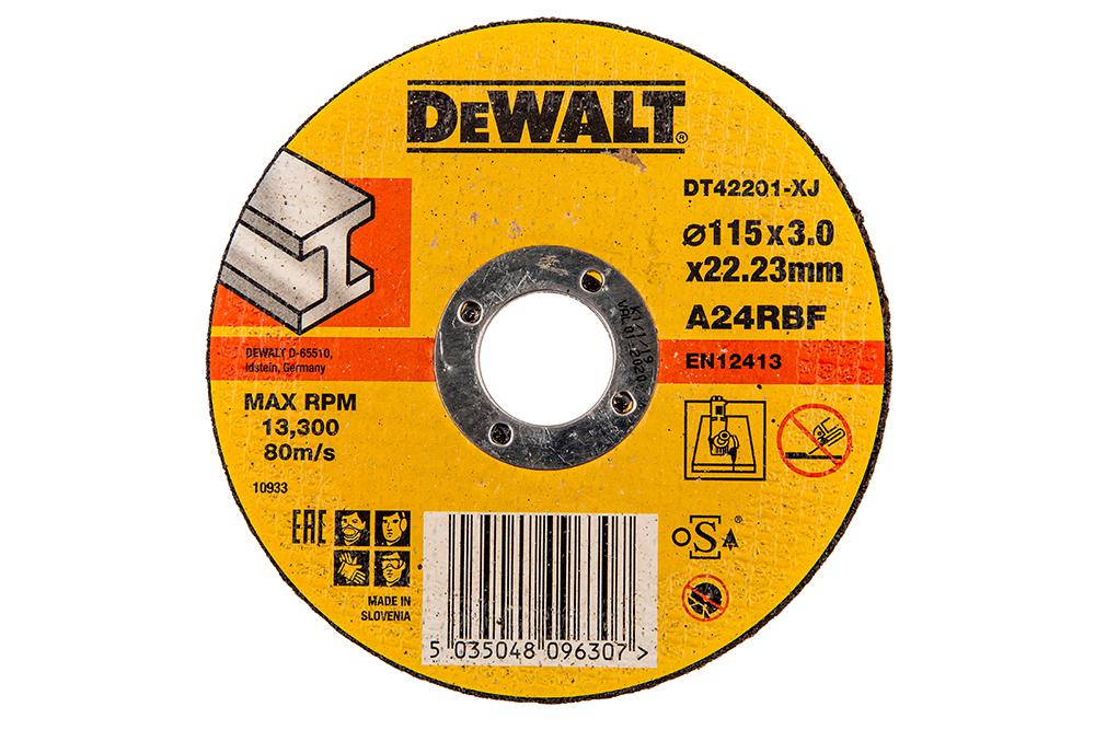 

Круг отрезной Dewalt 115х3х22 dt42201xj, 115х3х22 dt42201xj