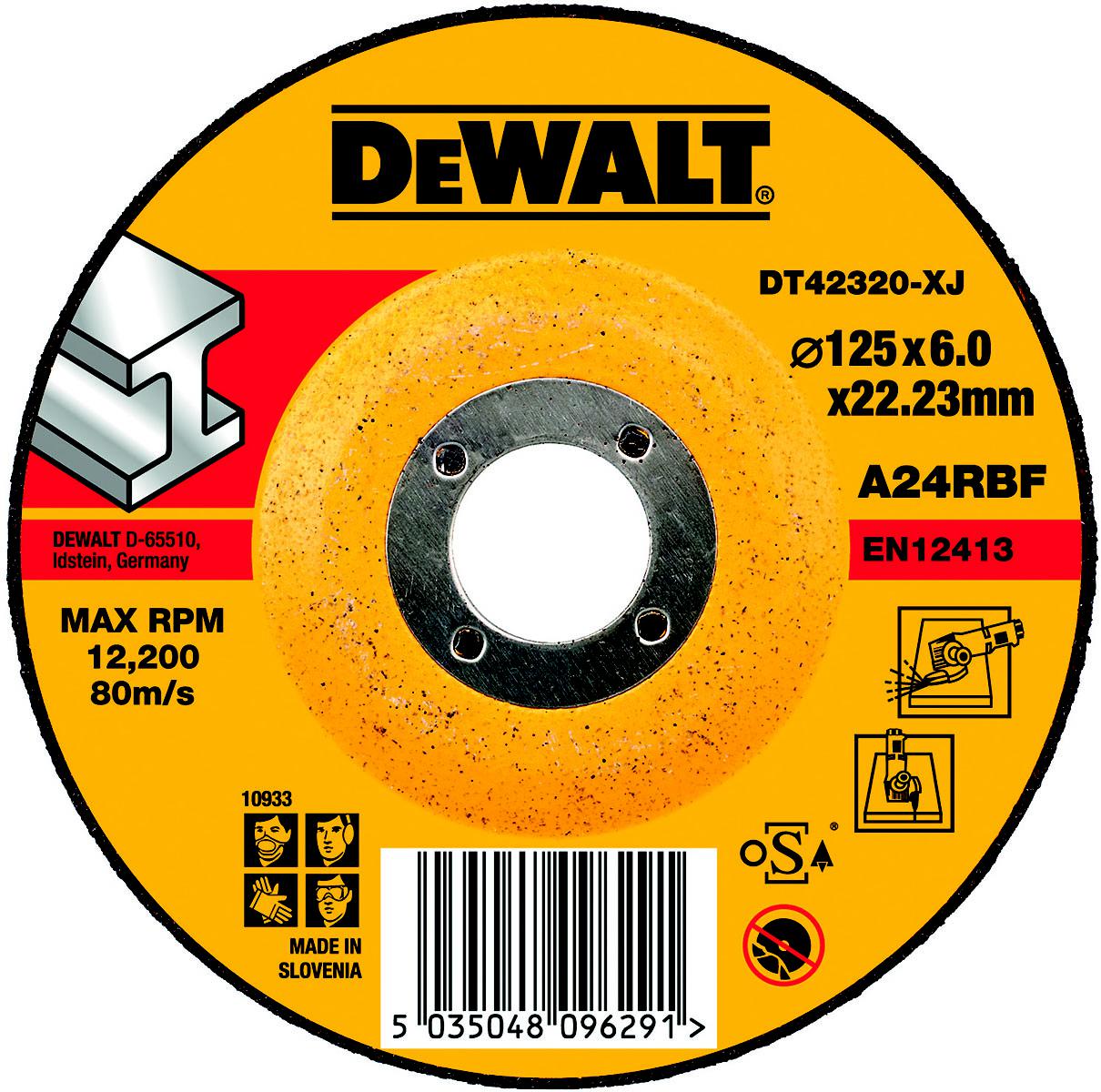 

Круг зачистной Dewalt 125х6х22мм