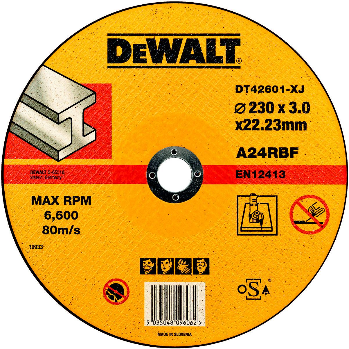 

Круг отрезной Dewalt 230х3х22 dt42601xj