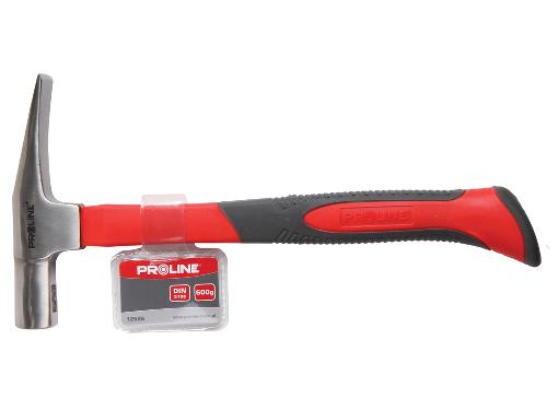 Изображение товара Молоток каменщика PROLINE 12526 с рукояткой из стеклопластика 600 г