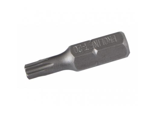 Изображение товара Бита PROLINE T15 25мм насадка 1/4'' Torx с отверстием для надежных крепежных работ