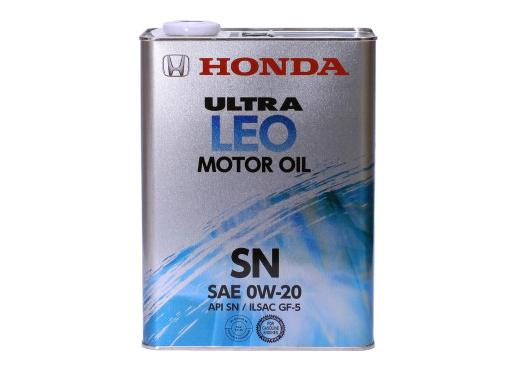 Изображение товара Моторное масло HONDA Ultra LEO SN GF-5 0W-20 4л синтетика