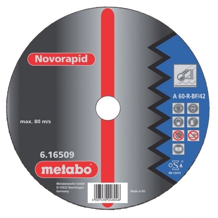 

Круг отрезной Metabo 125х1х22 616506000, 125х1х22 616506000