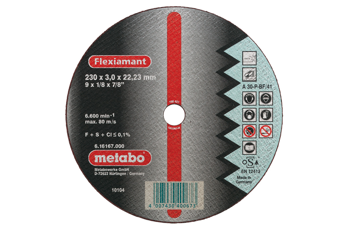 

Круг отрезной Metabo 230х3х22 616167000