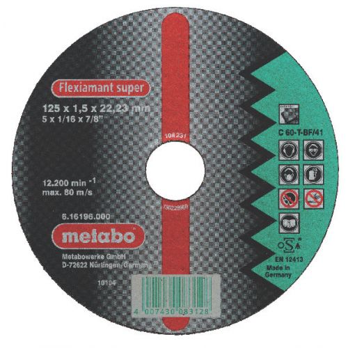

Круг отрезной Metabo 125х1.6х22 616222000