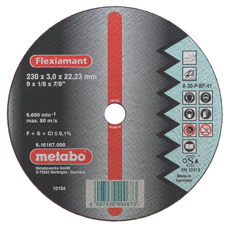 

Круг отрезной Metabo 230х1.9х22 616274000