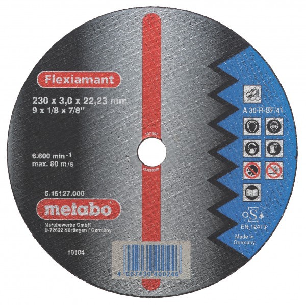 

Круг отрезной Metabo 180х2х22 616102000