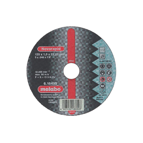 

Круг отрезной Metabo 125х1.6х22 616192000