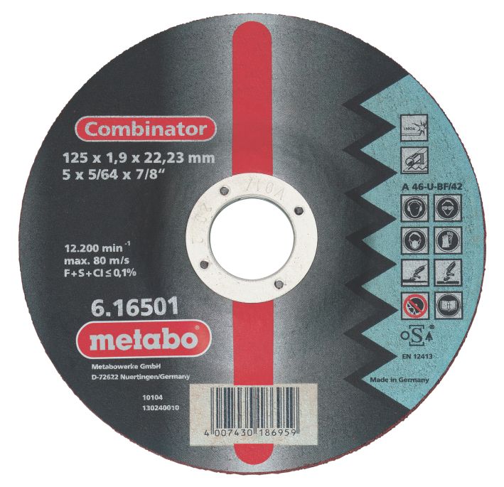

Круг отрезной Metabo 125х1.9х22 616501000