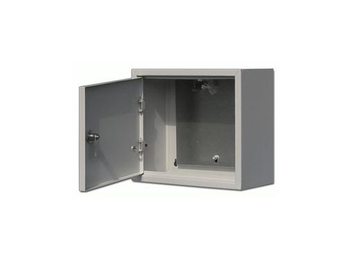 Изображение товара Металлический навесной щит DEKRAFT 30545DEK с монтажной панелью 400х400х155 мм и степенью защиты IP