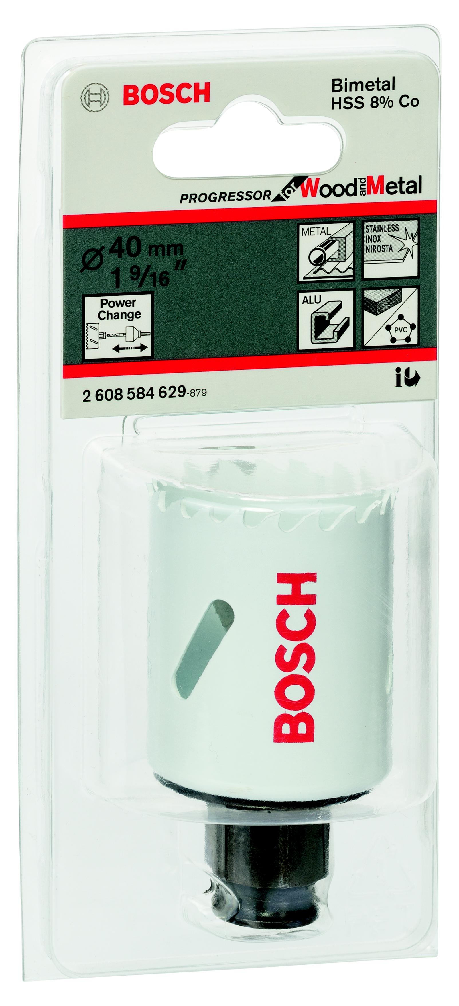 Коронка Bosch Ф40мм power change (2608584629)