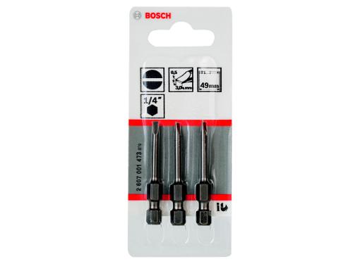 Изображение товара Бита BOSCH SL3 49мм 3шт. для сверл и гипсокартона