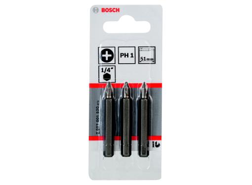 Изображение товара Бита BOSCH PH1 51мм 3 шт. набор для крепежа