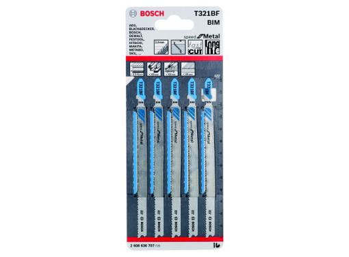 Изображение товара Пилки для лобзика BOSCH 2608636707 T321BF SPEED METAL 5 шт.
