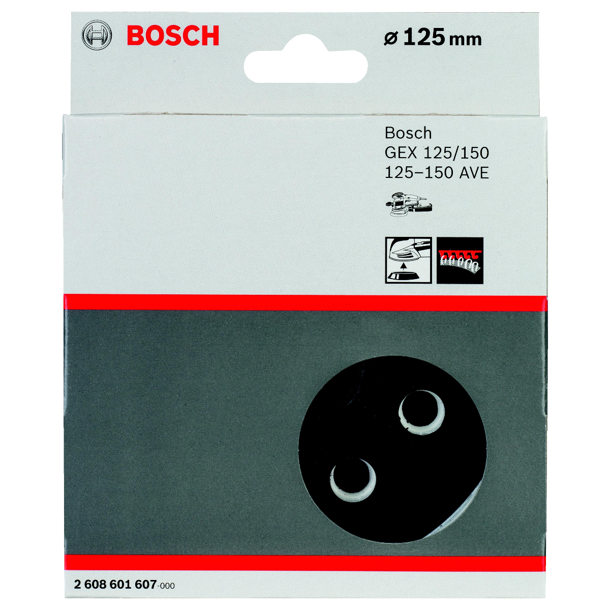 Подошва, основание, опора Bosch 2608601607 125мм - цена, отзывы, фото -  купить в Москве, СПб и РФ