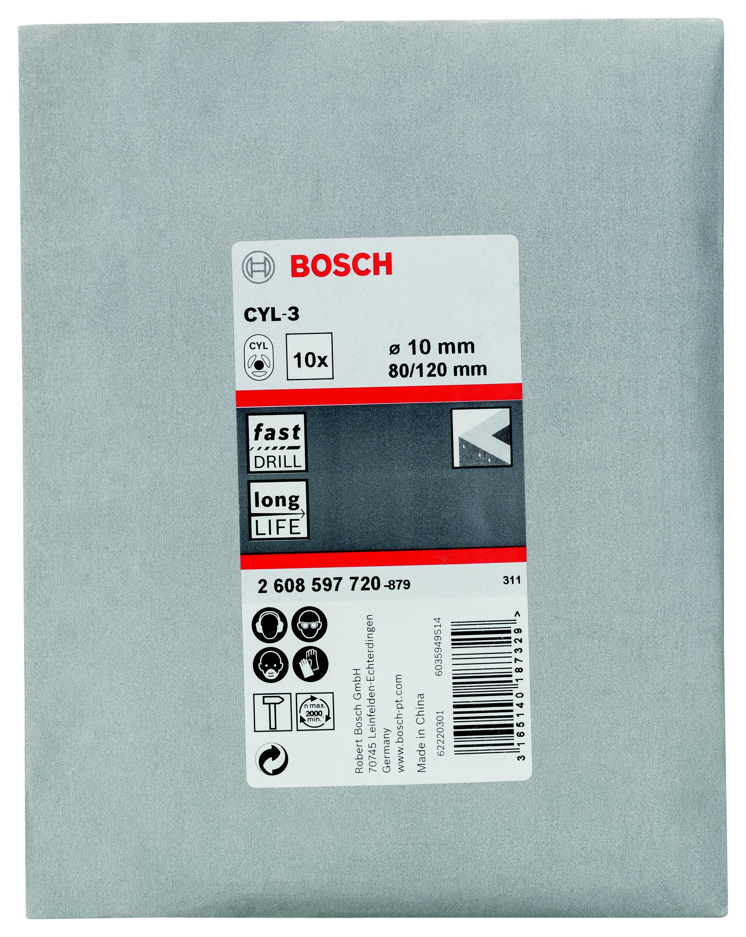 фото Сверло по камню bosch ф10х120мм (2608597720)