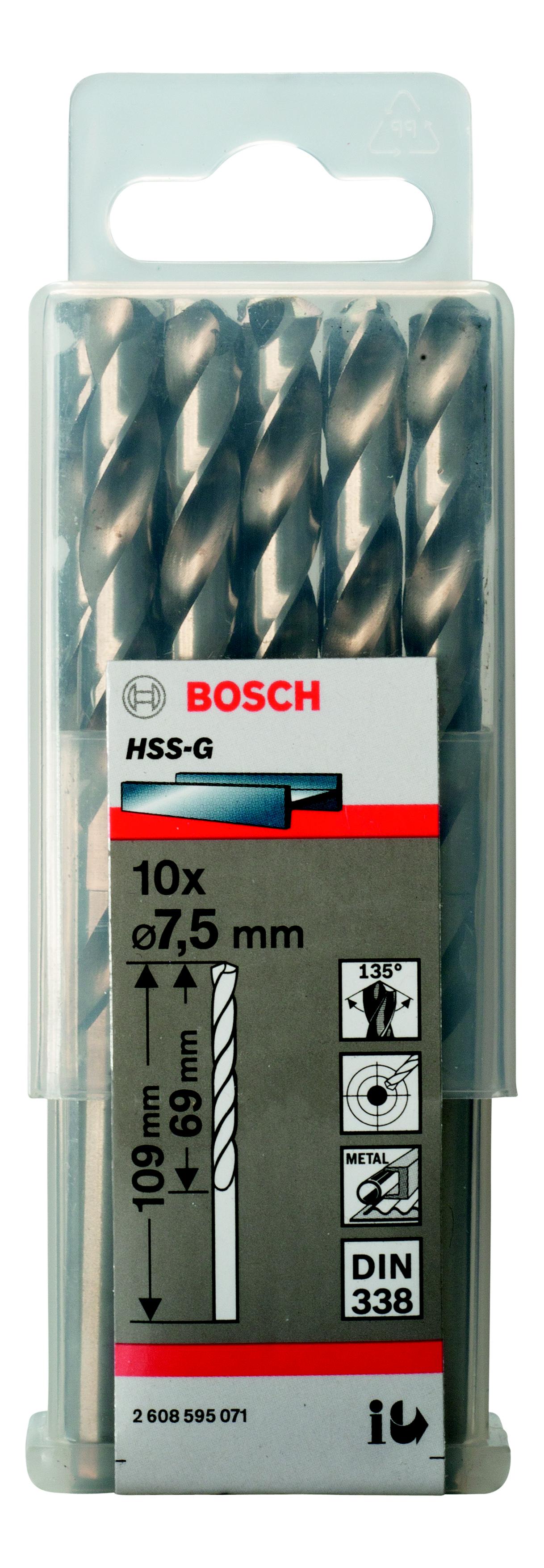 фото Сверло по металлу bosch ф7.5мм (2608595071)