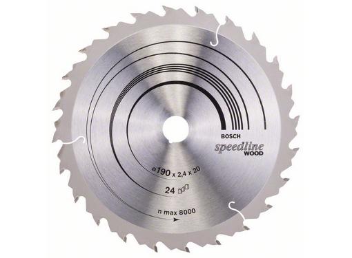 Изображение товара Диск пильный твердосплавный BOSCH 190х20мм 24зуба для дерева