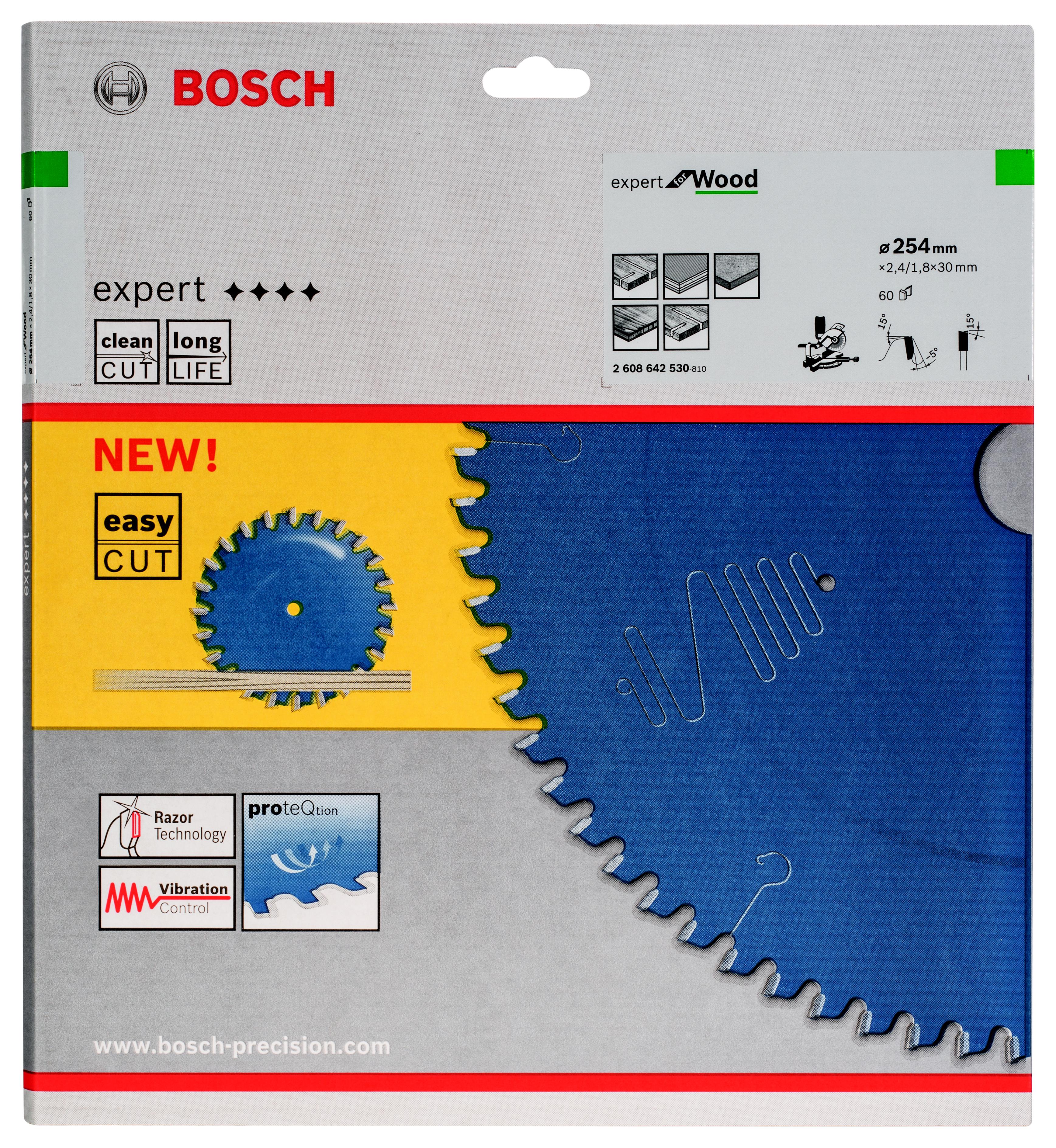 фото Диск пильный твердосплавный bosch ф254х30мм 60зуб. (2608642530)