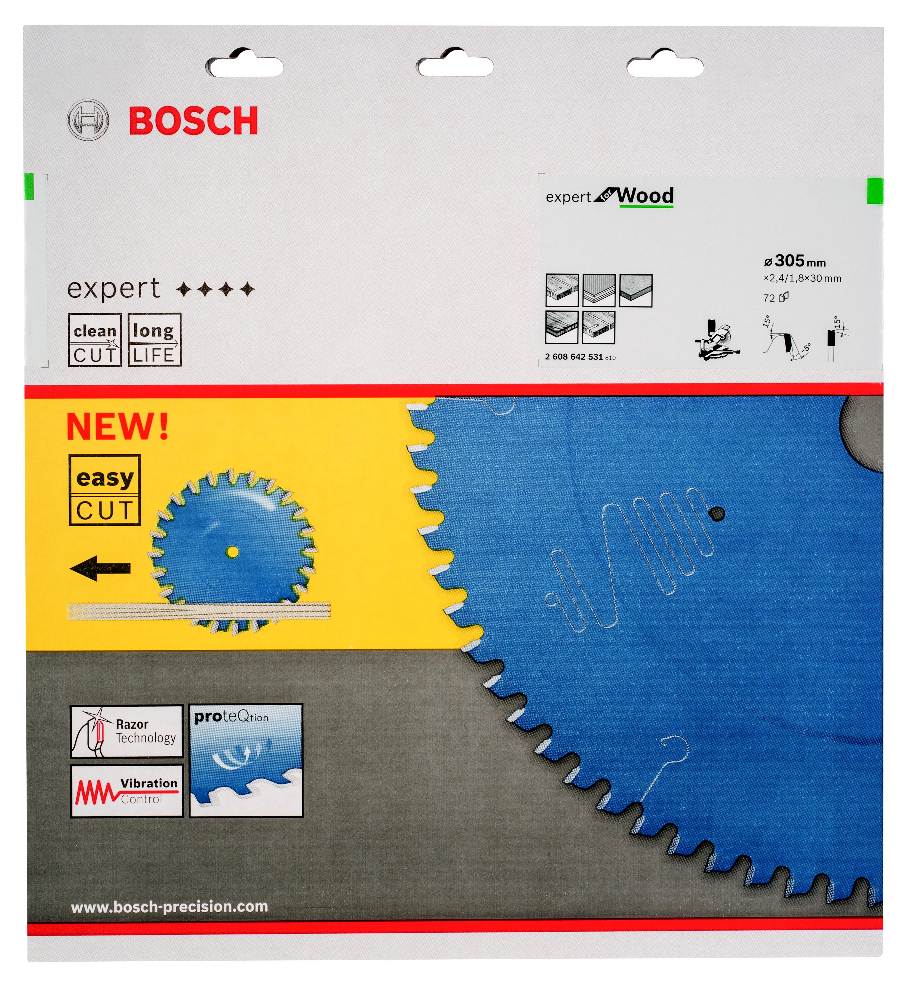 фото Диск пильный твердосплавный bosch ф305х30мм 72зуб. (2608642531)