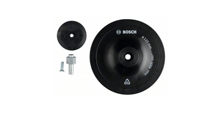 Тарелка опорная BOSCH 125мм 8мм + адаптер (1609200240)