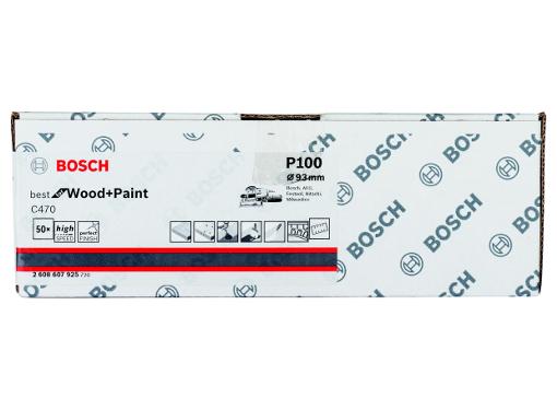 Изображение товара Лист шлифовальный BOSCH 2608607925 50шт 93х186мм K100 B.f.Wood