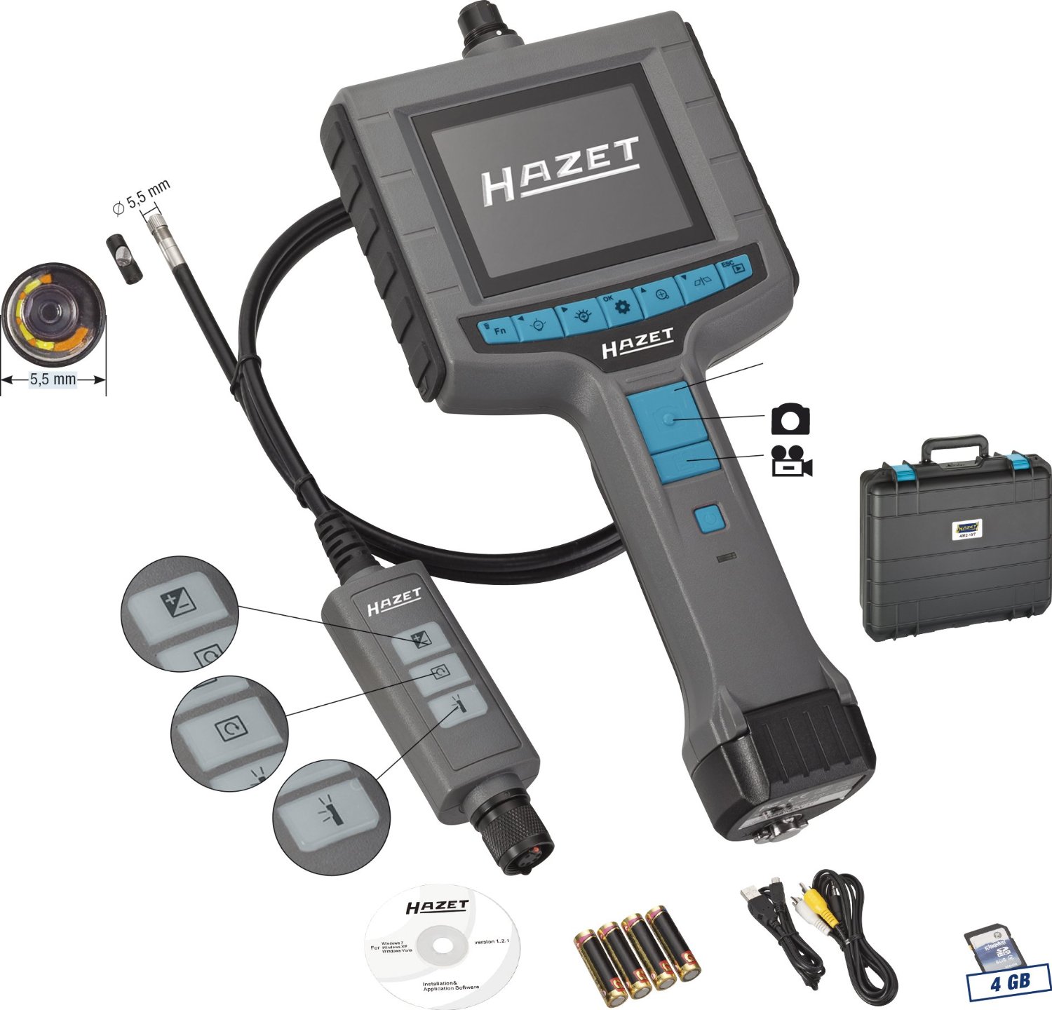 

Видеоэндоскоп Hazet 4812-10/7, 4812-10/7