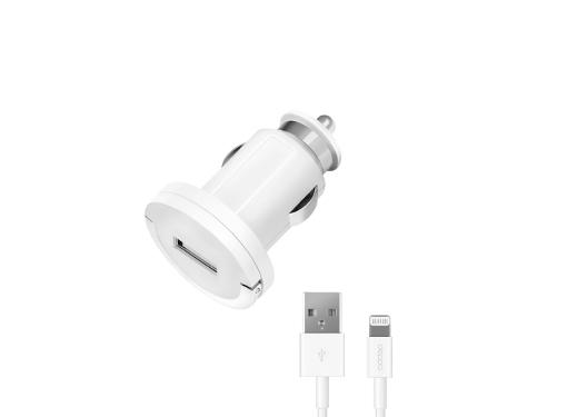 Изображение товара Зарядное устройство DEPPA 11208 USB 1А для Apple с кабелем 8-pin