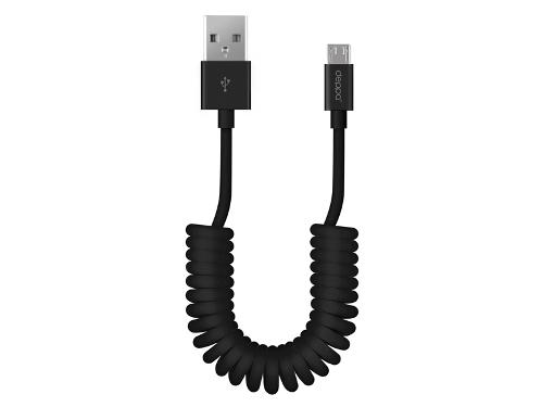 Изображение товара Дата-кабель DEPPA 72123 USB-micro USB витой 1.5м черный