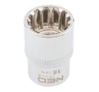 Головка торцевая NEO размер 18мм, H 38мм, S 1/2'' (08-590)