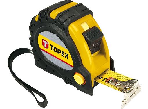 Изображение товара Рулетка TOPEX 3м х 19мм стальная с магнитом и фиксаторами
